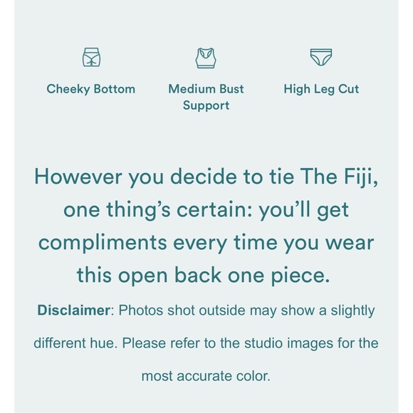 Andie The Fiji One Piece long Torso NWT - Picture 4 of 9